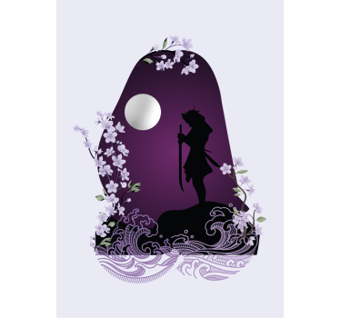 Rollo originell Violetter anime-charakter - TenStickers