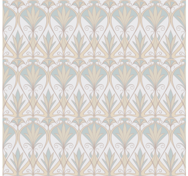 Rollo Fenster Elegant graues pflanzenmotiv - TenStickers