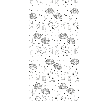 Weitere Fenster Rollos huhn muster - TenStickers