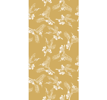 Rollo Fenster Blumen anmutiges vogelthema - TenStickers