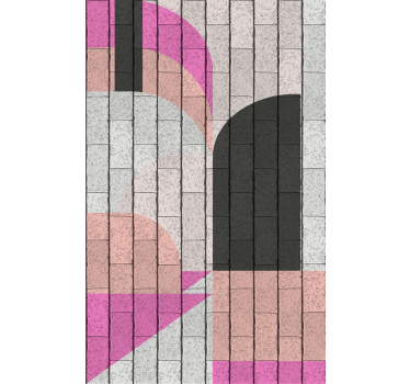 Fenster Rollo modern geometrisches architekturmuster - TenStickers