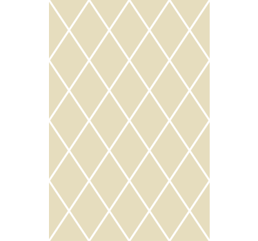 Rollo Wohnzimmer Cremefarbenes, minimalistisches rautenmuster - TenStickers