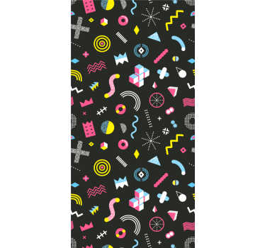 Rollo Fenster originell geometrisches pop-muster - TenStickers