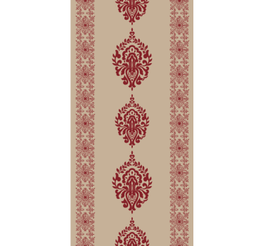 Rollo Fenster Elegant rote blumenmotive - TenStickers