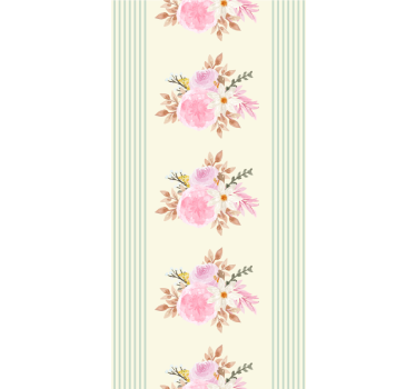 Rollo Fenster Blumen französisches provinzielles - TenStickers