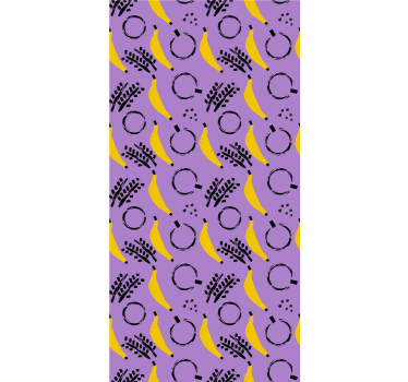 Rollo Fenster Obst bananenmusterdesign - TenStickers