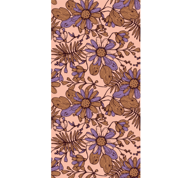 Rollo Fenster Blumen blumengartenmuster - TenStickers