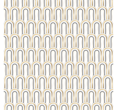 Weitere Vintage Rollos "art deco" geometrische figuren - TenStickers