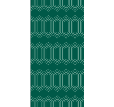 Rollo fenster muster grünes geometrisches design - TenStickers