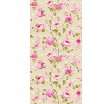 Blumen Rollo Vintage blumendruck - TenStickers