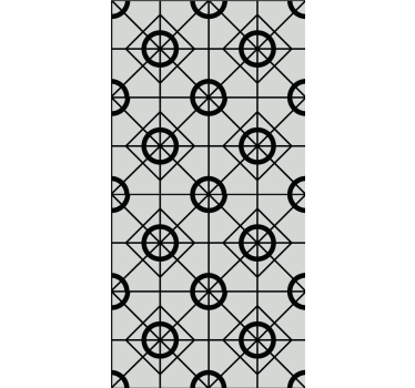 Fenster Rollo modern geometrisches kreisförmiges motiv - TenStickers