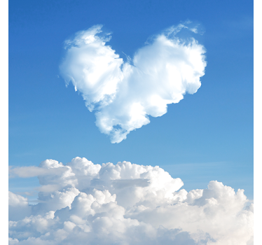 Rollo romantisch Himmel herz fotografie - TenStickers