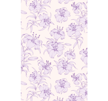 Rollo Fenster Blumen lilien blumenmuster - TenStickers
