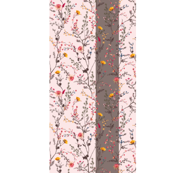 Rollo Fenster Blumen elegantes vogelmotiv - TenStickers