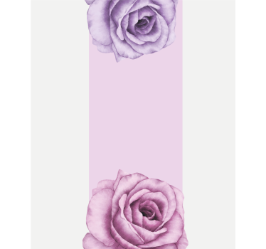 Rollo Fenster Blumen lila rosenakzent - TenStickers