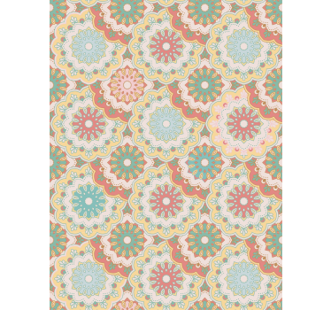 Rollo Fenster Blumen komplizierte florale muster - TenStickers