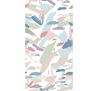 Fenster Rollo modern ungenaue weiche farbtöne formen - TenStickers