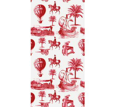 Rollo klassisch Französische vintage heißluftballons - TenStickers