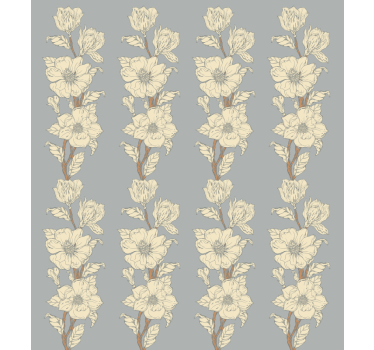 Blumen Rollo "neuer nostalgie-stil" magnolie - TenStickers