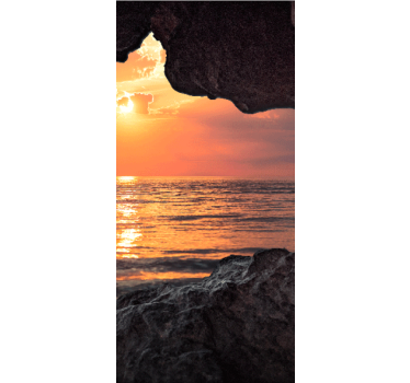 Rollo originell 3d-höhle sonnenaufgang ozean - TenStickers