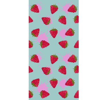 Rollo Fenster Obst erdbeerspritzer - TenStickers