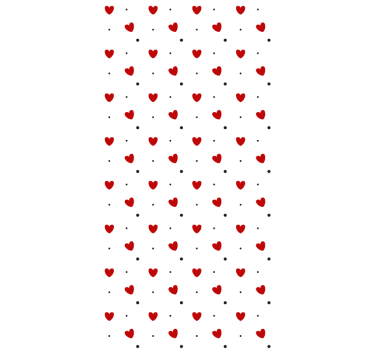 Rollo Fenster romantisch herz muster freude - TenStickers