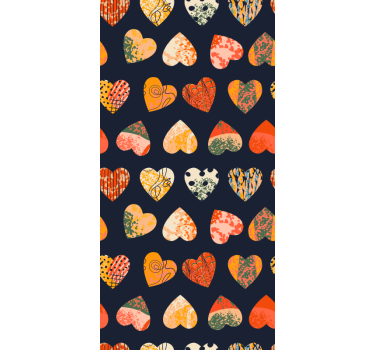 Rollo Fenster romantisch herzmuster-kollektion - TenStickers