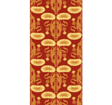 Klassische Rollos Muster Blume - TenStickers