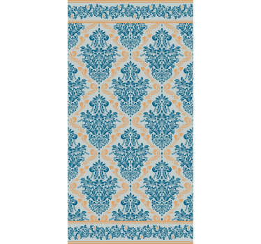 Rollo Fenster Elegant florales barockmuster - TenStickers