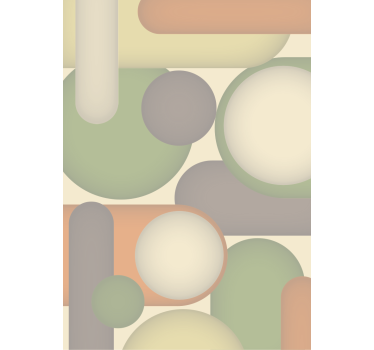 Fenster Rollo modern geometrische kreisanordnung - TenStickers