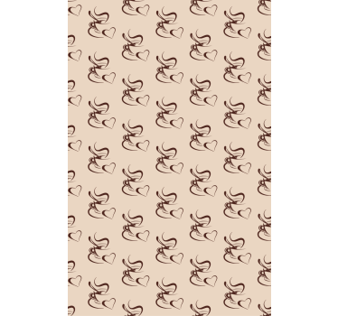 Rollos Küche Illustration für Kaffeeliebhaber - TenStickers