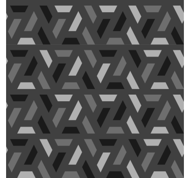 Rollos fürs Wohnzimmer geometrische dreiecke in schwarztönen - TenStickers