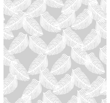 Rollo Fenster modern grau minimalistisch floral - TenStickers
