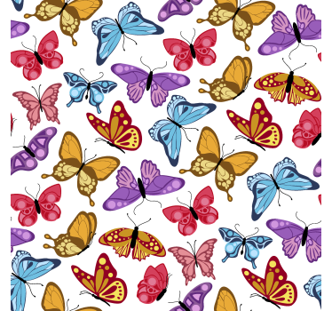 Rollo Fenster Schmetterlinge farbenfrohes design - TenStickers
