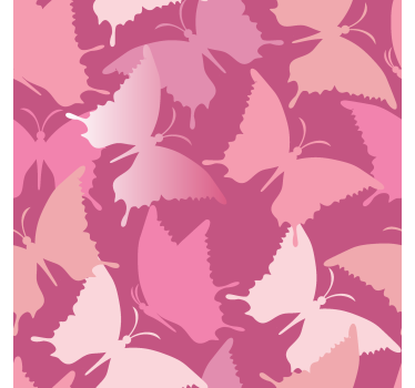 Rollo Fenster Schmetterlinge rosa hintergrund - TenStickers