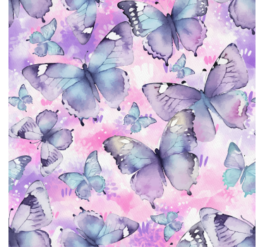 Rollo Fenster Schmetterlinge splash-stil - TenStickers