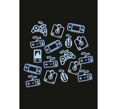 Rollo Fenster Geek blaue bedienelemente - TenStickers