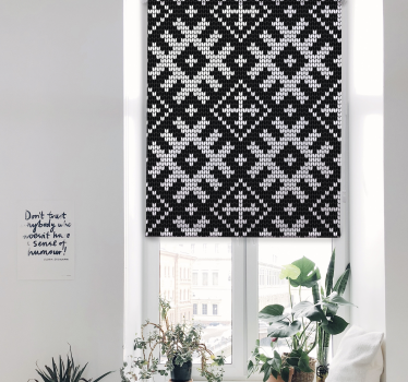 Moderne Rollos Wikinger verkettete quadrate Muster - TenStickers