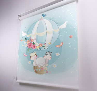 Heißluftballon mit fauna nordic rollo - TenStickers