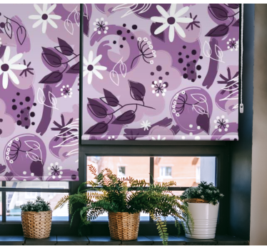 Blumen Rollo Anders lila - TenStickers