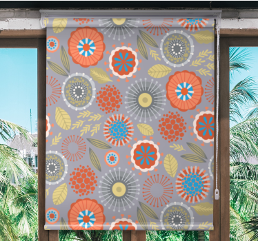 Blumen Rollo Bunte volkskunst stilvolles Muster - TenStickers
