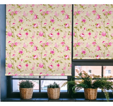 Blumen Rollo Vintage blumendruck - TenStickers