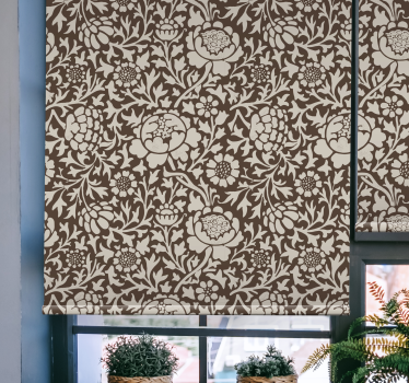 Rollo Blumen vintage-blumendruck - TenStickers