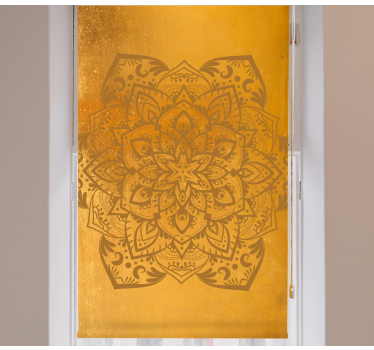 Ehe Rollos Goldgelbes mandala - TenStickers