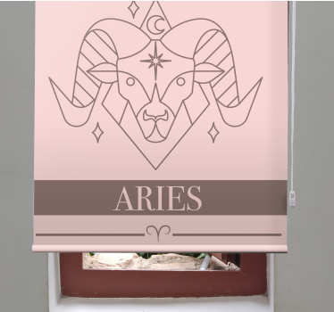 Ehe Rollos Widder rosa karte sternzeichen Design - TenStickers