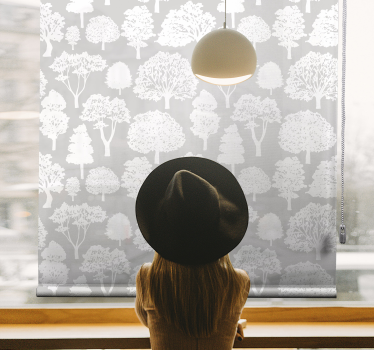 Rollo Fenster Baum baumsilhouetten - TenStickers