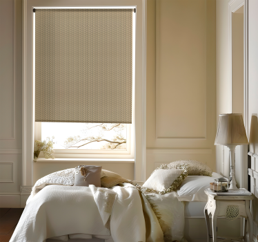 Rollo Fenster Elegant beige stoffimitat - TenStickers