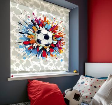 Rollo Fenster Fußball explosion - TenStickers