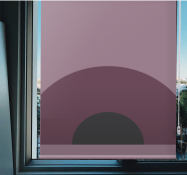 Fenster Rollo modern malvenfarbener kreiston - TenStickers