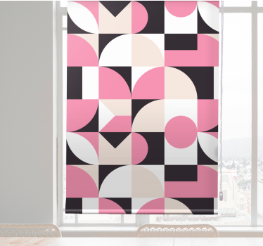 Fenster Rollo modern geometrische formkonfiguration - TenStickers